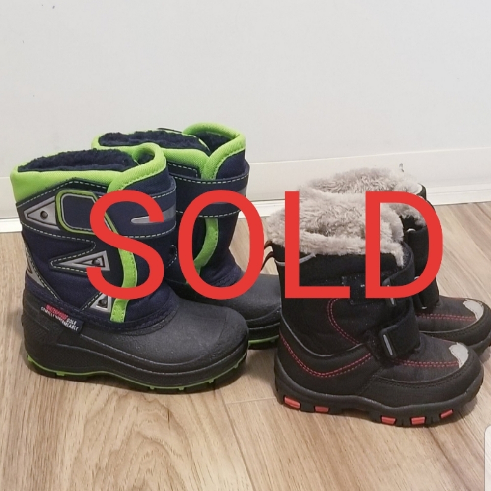 Toddler Boys Snow Boots Sz5 & Sz6